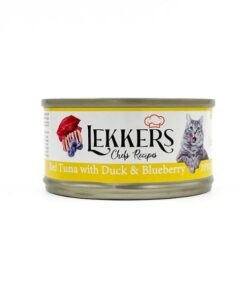 LEKKERS - מעדן חתולים טונה ברווז ואוכמניות(10) - 85 גרם