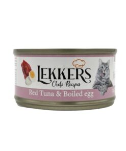 LEKKERS - מעדן חתולים טונה אדומה וביצה קשה(13) - 85 גרם