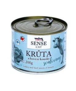 Falco Sense Cat מזון רטוב בשימורים לחתולים הודו בקר וחזיר - 200 גרם