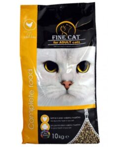 Fine cat פיין קט מזון יבש לחתולים בטעם עוף - 10 ק"ג