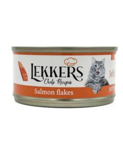 LEKKERS - מעדן חתולים פתיתי סלמון(9) - 85 גרם