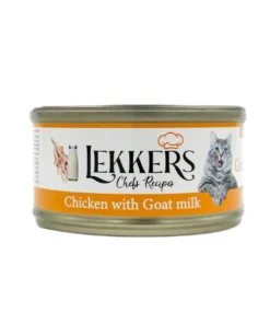 LEKKERS - מעדן חתולים טונה אדומה עוף וחלב עיזים(4) - 85 גרם