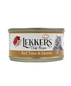 LEKKERS - מעדן חתולים טונה אדומה וסומסום(11) - 85 גרם