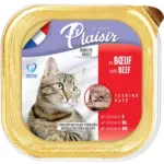 Plaisir פלאז'יר מעדן לחתול בקר 100 גרם