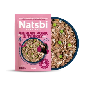 נטסבי חזיר והודו מזון טבעי מאודה 500 גרם - Natsbi Pork and Turkey