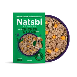 נטסבי כבש ועוף מזון טבעי מאודה 500 גרם - Natsbi Chicken & Lamb