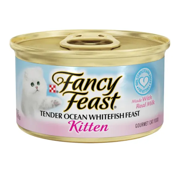 פנסי פיסט פטה דג אוקיינוס לחתלתולים 85 גרם- Fancy Feast Ocean White Fish Kitten
