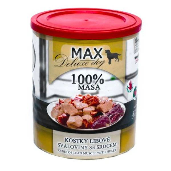 Falco Max מזון רטוב בשימורים שריר רזה עם לבבות - 800 גרם