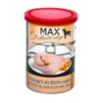 Falco Max מזון רטוב בשימורים חתיכות עוף שלם וגזר - 400 גרם
