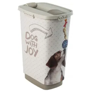 פח אחסון איכותי לאוכל 50 ליטר + כף