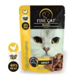 Fine Cat מעדן פאוץ לחתולים עם עוף - 100 גרם
