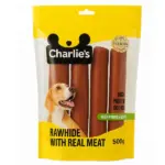 חטיף צ`רליז Charlie’s רול בקר 22 ס"מ עטוף ברווז - 500 גרם