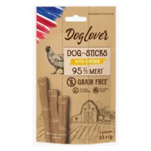 Dog Lover דוג לאבר סטיקס עוף - 33 גרם