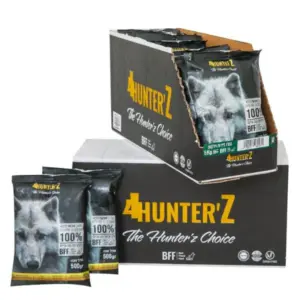 4Hunterz פור האנטרז מזון טבעי לכלבים עוף פירות וירקות - 500 גרם