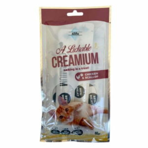 4Life Creamium חטיף נוזלי לחתולים עוף ושרימפס