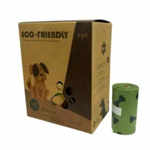 Eco-Friendly שקיות שקי קקי מתכלות - 12 יח'