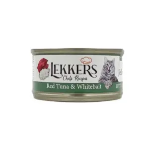 LEKKERS - מעדן חתולים טונה ודגיגים לבנים(26)- 85 גרם