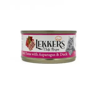 LEKKERS - מעדן חתולים טונה אספרגוס וברווז(30)- 85 גרם