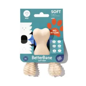 בטר בון Better Bone צעצוע לעיסה לכלבים עוצמה קלה SOFT בטעם בקר - מיני