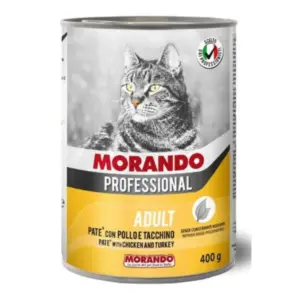 שימורים לחתול,Morando Professional, פטה עוף והודו 400 גר'