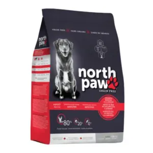 נורט פאוו מזון יבש לכלבים בוגרים North Paw - דגים ולוסבטר