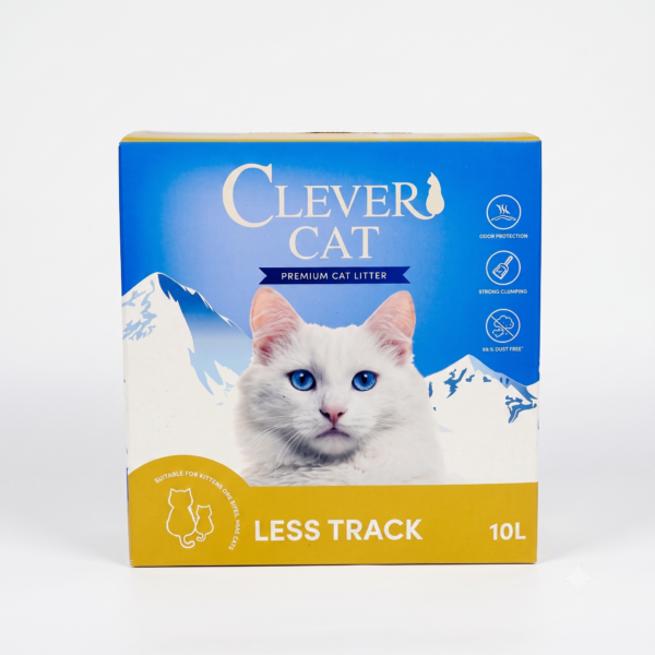 קלבר קט Clever Cat חול לחתולים מתגבש למניעת פיזור מחוץ לארגז ללא בישום – 10 ליטר